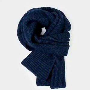 TWC Men’s Wool Scarf Navy